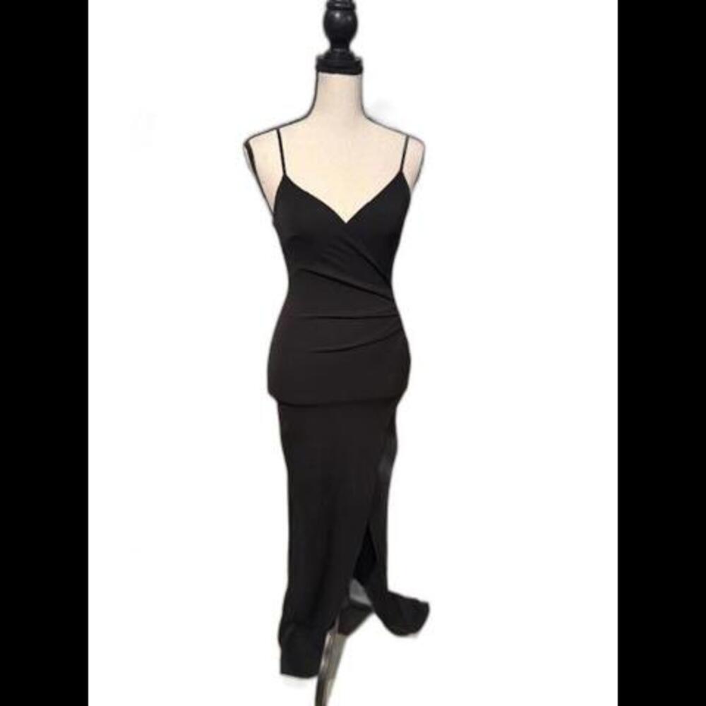 Elegant Black Bodycon Maxi Dress by Emerald Sundae | XXS Formal Prom Party